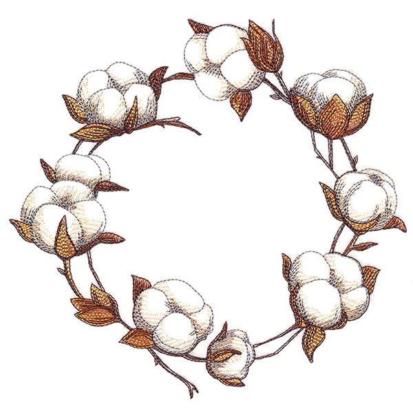 Cozy Cotton Wreath - Image 2