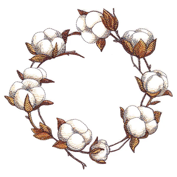 Cozy Cotton Wreath - Image 3