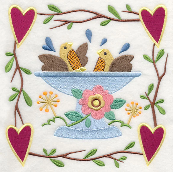 Cozy Country Garden Birdbath - Image 6