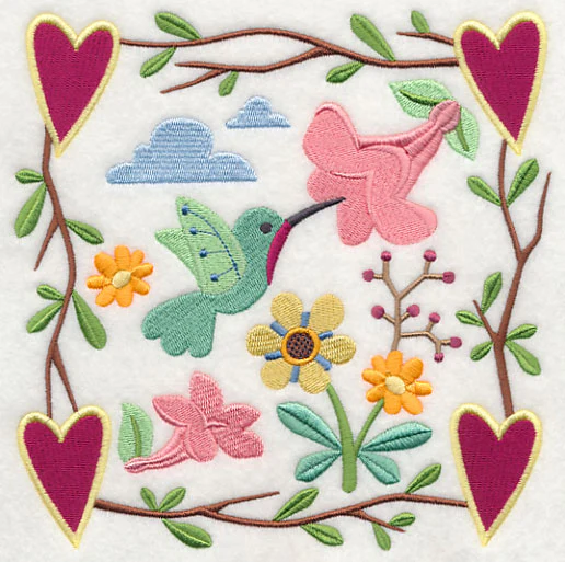 Cozy Country Garden Hummingbird - Image 2