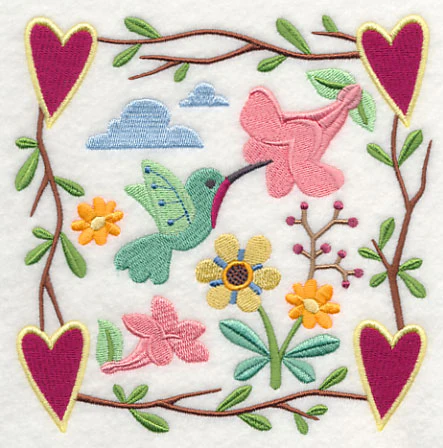 Cozy Country Garden Hummingbird - Image 3