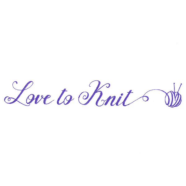 Crafty Calligraphy - Love to Knit - Image 2
