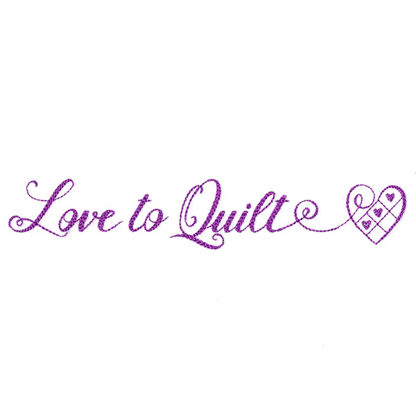 Crafty Calligraphy - Love to Quilt - Image 4