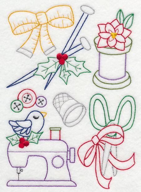 Crafty Christmas Collage (Vintage) - Image 2