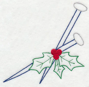 Crafty Christmas Knitting Needles (Vintage) - Image 3