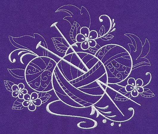 Crafty Knitting Needles (Whitework) - Image 2