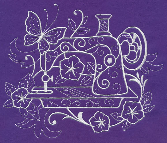 Crafty Sewing Machine (Whitework)