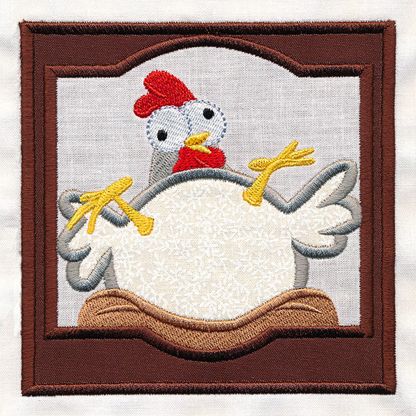 Crazy Coop Chicken Square - Dorothy (Quilt Block) - Image 7