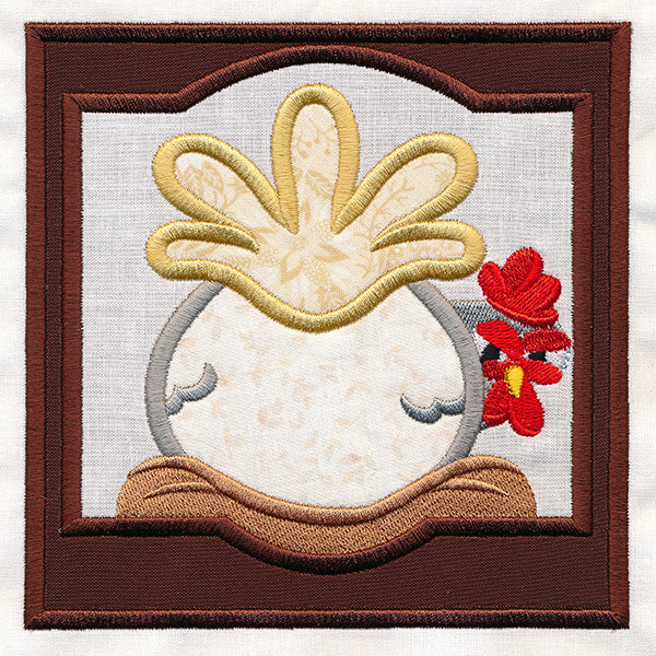 Crazy Coop Chicken Square - Gertrude (Quilt Block) - Image 4