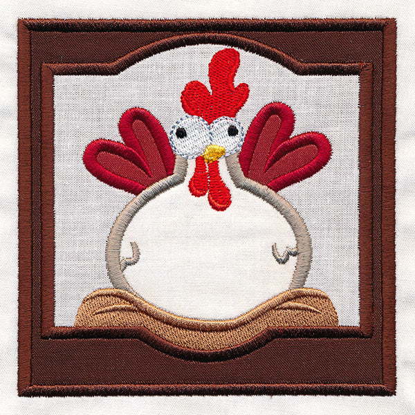 Crazy Coop Chicken Square - Henrietta (Quilt Block) - Image 5