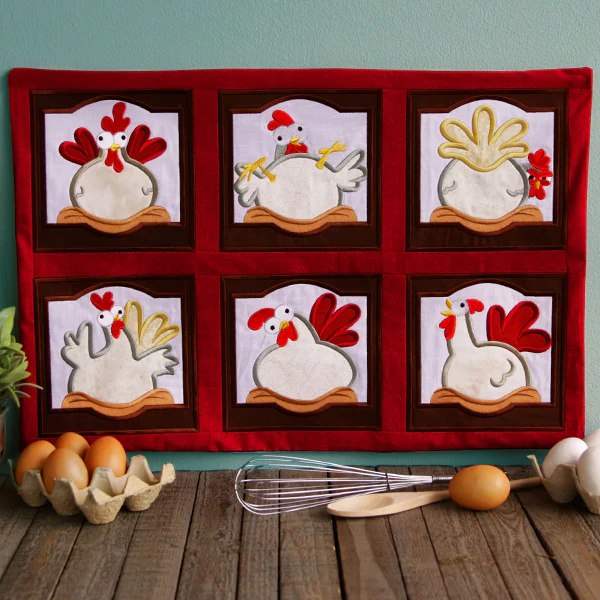 Crazy Coop Chicken Squares (Quilt Block) Design Pack - Image 17