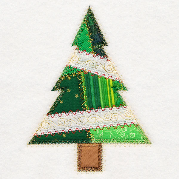 Crazy Patchwork Christmas Tree (Heirloom Applique) - Image 3