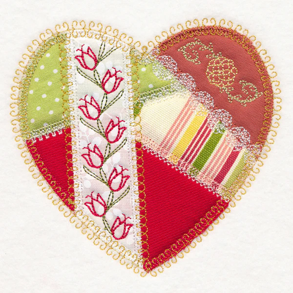 Crazy Patchwork Heart (Heirloom Applique) - Image 4