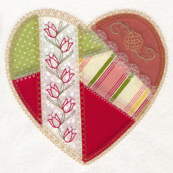 Crazy Patchwork Heart (Heirloom Applique) - Image 6