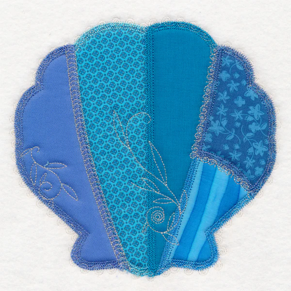 Crazy Patchwork Seashell (Heirloom Applique) - Image 2