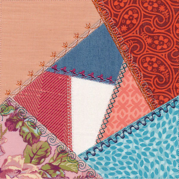 Crazy Quilt Block 1 (In-the-Hoop) - Image 2