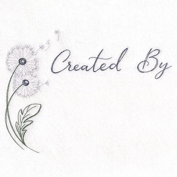 Created By Dandelions Quilt Label - Image 4