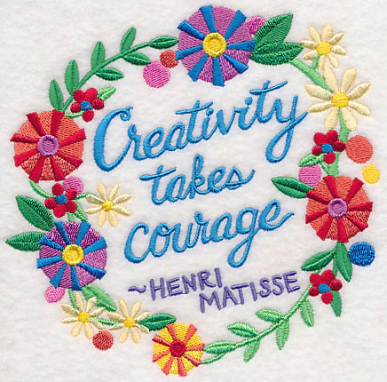 Creativity Takes Courage Wreath - Image 3