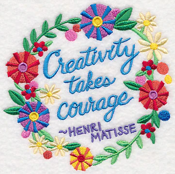 Creativity Takes Courage Wreath - Image 4