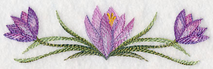 Crocus Border in Watercolor - Image 4