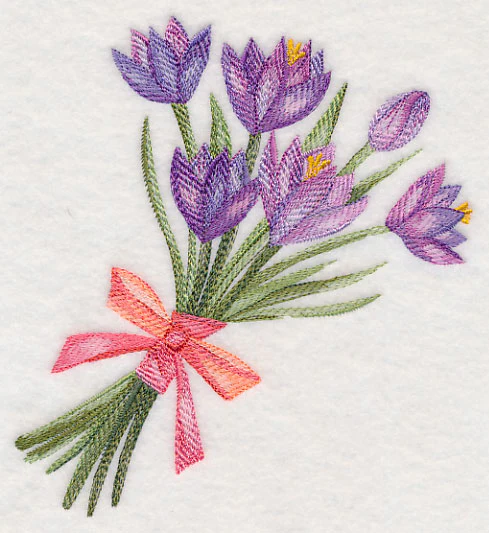 Crocus Bouquet in Watercolor - Image 2
