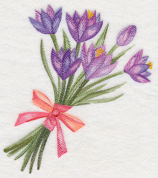 Crocus Bouquet in Watercolor - Image 5