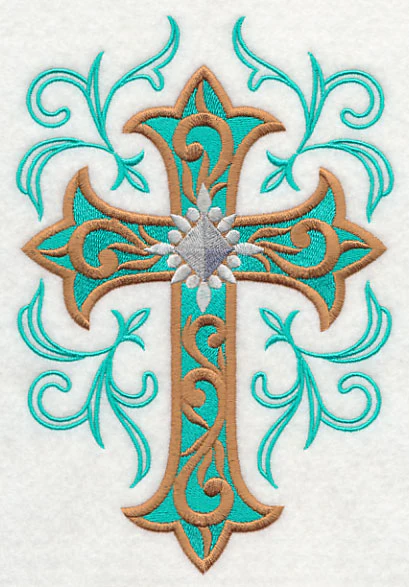 Cross and Filigree Swirls - Image 3