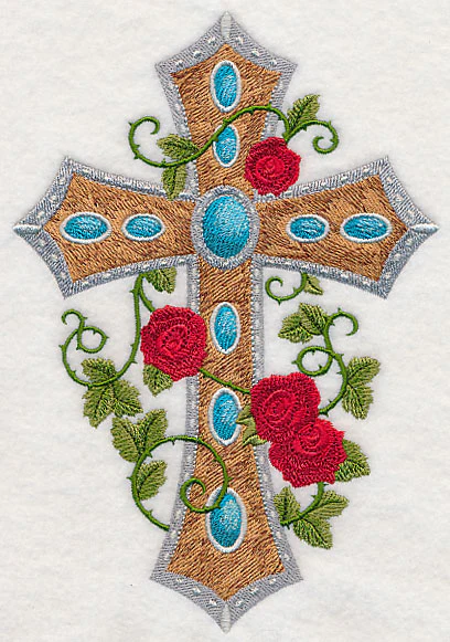 Cross and Winding Roses - Image 3