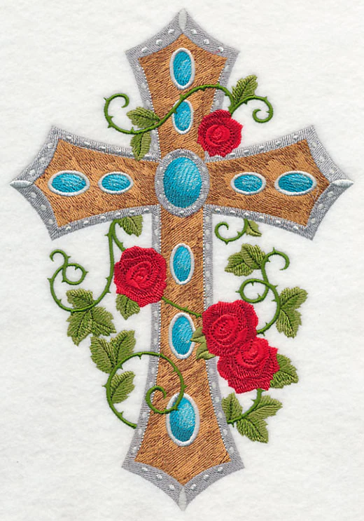 Cross and Winding Roses - Image 8