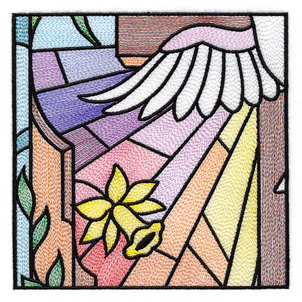 Cross & Dove Stained Glass Window Easter Scene 3 - Image 5