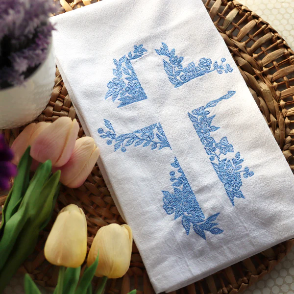 Cross in Flowers (Embossed) - Image 29