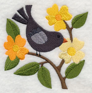Crow in Bright Blossoms - Image 5