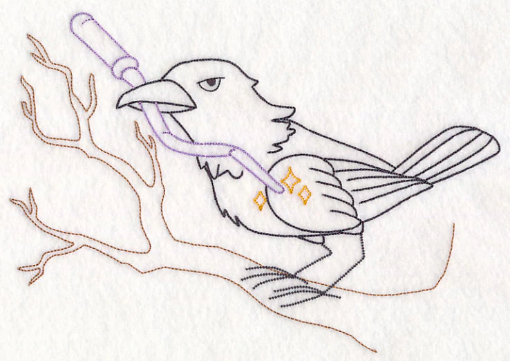 Crow with Wand (Vintage) - Image 6