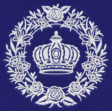 Crown Medallion (Whitework) - Image 4