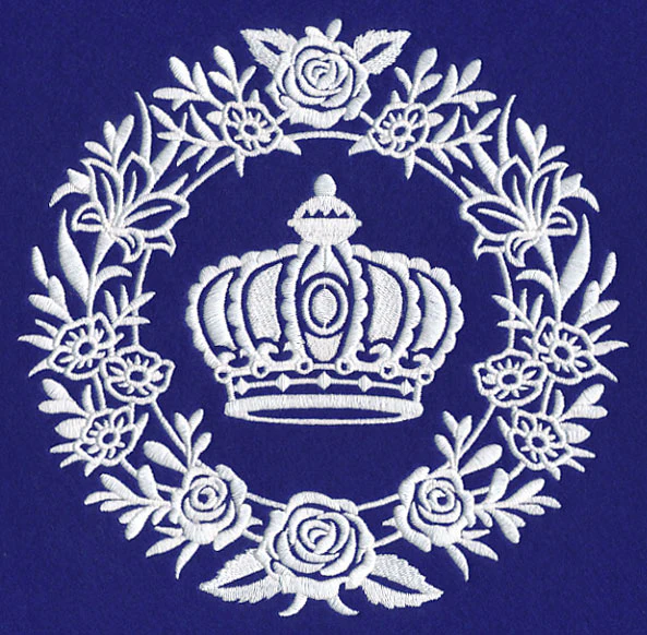 Crown Medallion (Whitework) - Image 5