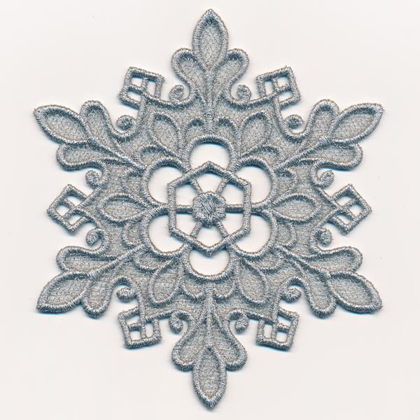 Crystal Snowflake Gift Topper (Lace) - Image 2