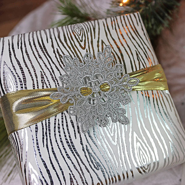 Crystal Snowflake Gift Topper (Lace) - Image 5