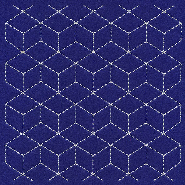 Cubists Paradise Sashiko Quilting Square - Image 6
