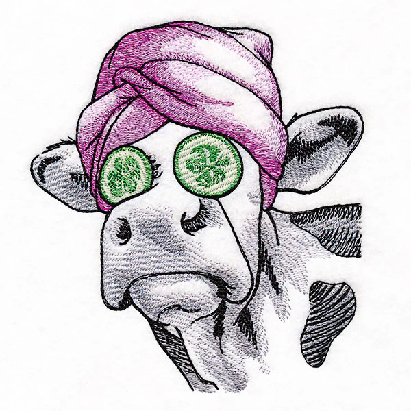 Cucumbers & Facials Spa Day Cow - Image 3