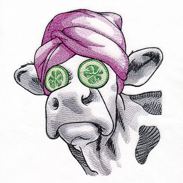 Cucumbers & Facials Spa Day Cow - Image 4