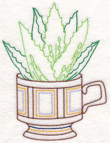 Cup o' Succulent - Aloe Vera (Vintage) - Image 4