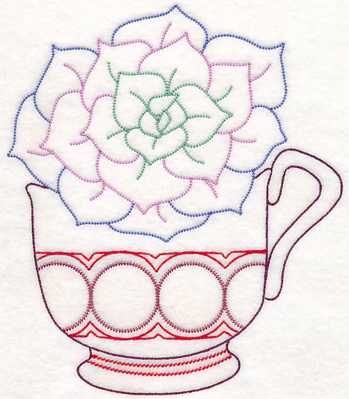 Cup o' Succulent - Echeveria (Vintage) - Image 6