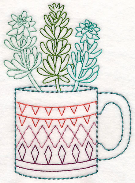 Cup o' Succulent - Sedum (Vintage) - Image 2
