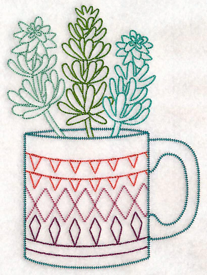 Cup o' Succulent - Sedum (Vintage) - Image 3
