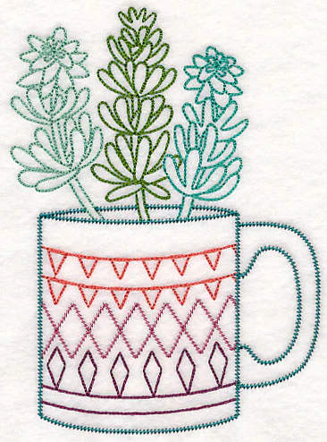 Cup o' Succulent - Sedum (Vintage) - Image 4