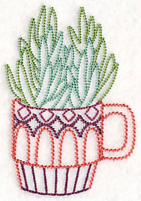 Cup o' Succulent - Senecio (Vintage) - Image 5