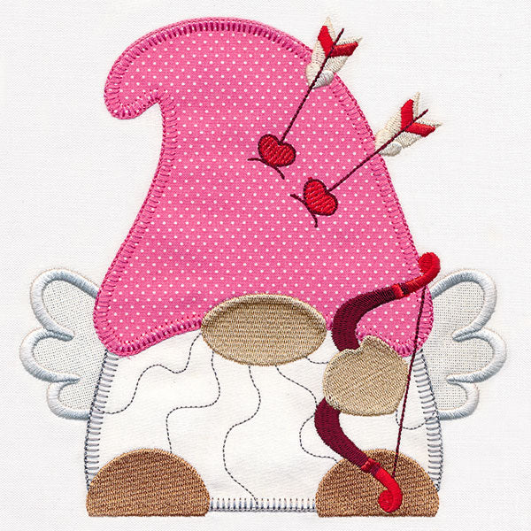 Cupid for Valentine's Day Gnome (Heirloom Applique) - Image 3