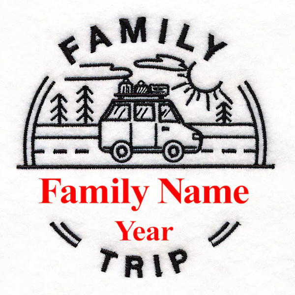 Customizable Family Trip - Satin Stitch - Image 11