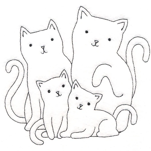 Cute Kitty Family - Image 3