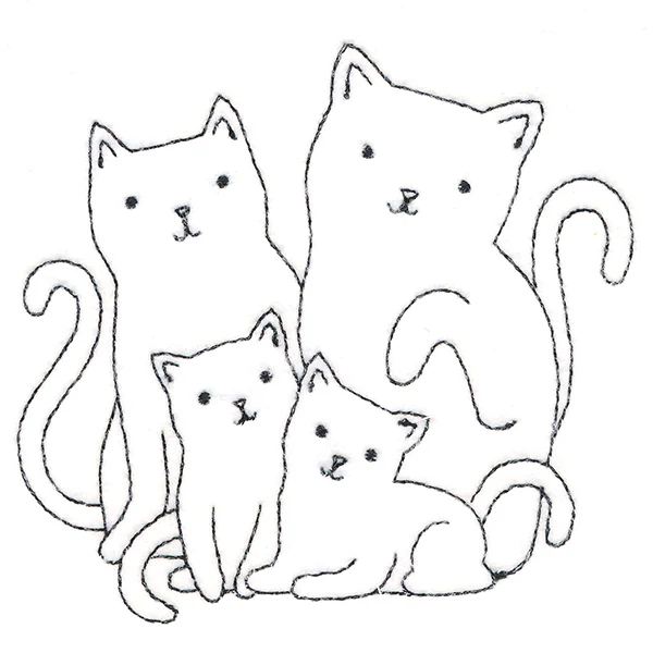 Cute Kitty Family - Image 4